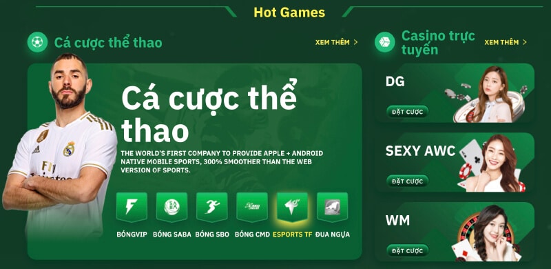 hot games bongvip